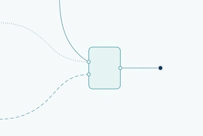 Abstract illustration of three converging paths representing ranking, engagement, and conversion unified into one outcome.